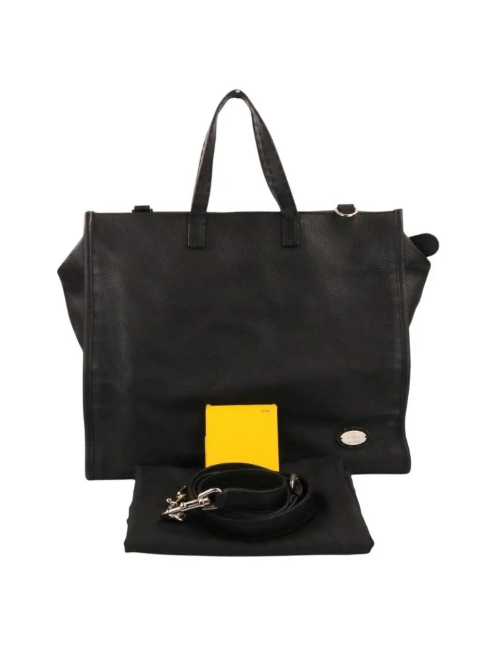 Fendi Selleria Roman Leather Stitch Tote